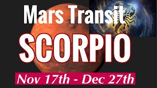 Mars Transit SCORPIO POWER SURGE amp RENEWAL  SaturnMars toxic blame game Nov 17th  Dec 27th [upl. by Adiahs586]