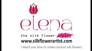 How no make silk flowers  The Silk Flower Artist [upl. by Blen]