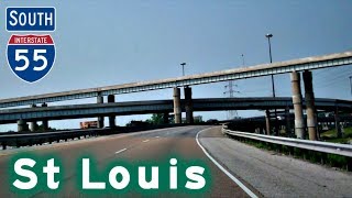 I55 South thru Saint Louis [upl. by Lletnahc]