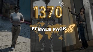 1370  FiveM 1370 Female Clothing Pack V8  Best FiveM Clothing Pack GTA RP [upl. by Lumpkin]