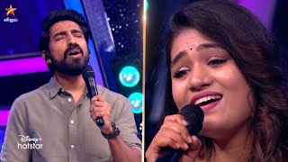 Adi pennae oru murai nee sirithaal Song Performance by StephenZechariah amp Srinisha 😍  SSJ 9 [upl. by Hazlip346]