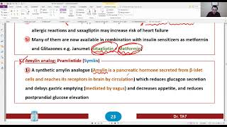 TA7 ENDOCRINE PHARMACOLOGY 4 [upl. by Nywra]