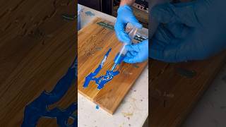 Epoxy Resin Cribbage Board shapeoko woodworking cnc cncowners cribbage quabbin epoxyresin [upl. by Notgnillew982]