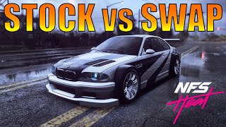 NFS Heat  BMW M3 GTR Engine Swap vs Stock Engine Fully Upgraded 400 Ultimate Parts [upl. by Ahsenak]