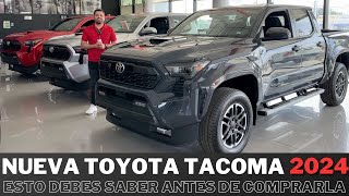 Toyota Tacoma 2024  ¡No la compres antes de ver este video [upl. by Alletsirhc]