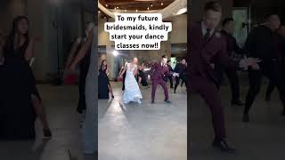 How to SHOW off on your WEDDING day wedding weddingdance bridesmaids groomsmen dancevideo [upl. by Tergram]