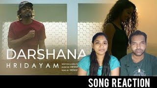 Darshana Official Song Reaction  Hridayam  Pranav  Darshana  Tamil Couple Reaction [upl. by Roselia398]