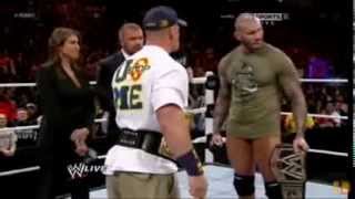 John Cena WHO IS CHAMPION  John Cena vs Randy Orton [upl. by Barnet194]