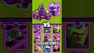 MEGA CABALLERO EVOLUCIONADO vs TODAS LAS EVOLUCIONES  clashroyale [upl. by Enilasor97]