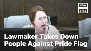 LGBTQ Lawmaker Confronts People Protesting Pride Flag  NowThis [upl. by Naig638]