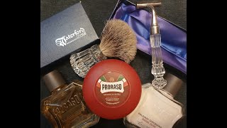 Waterford Crystal shave with Proraso Red [upl. by Nylear357]