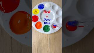 Color Mixing Recipes Just From Red Yellow and Deep Blue  Primary Colors shorts colors art [upl. by Hickie]