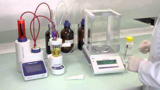 EasyPlus Titrator  Karl Fisher Solid Sample Measurement [upl. by Nahn685]