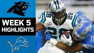 Panthers vs Lions  NFL Week 5 Game Highlights [upl. by Aubyn]