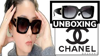 UNBOXING CHANEL SUNGLASSES  MY FIRST CHANEL SUNGLASSES [upl. by Hild229]