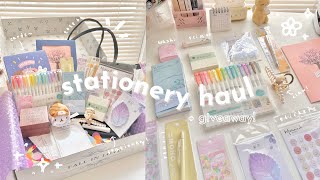 🍧 huge stationery haul  giveaway  stationery pal unboxing cute amp aesthetic items [upl. by Adnawot35]