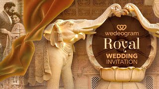 Royal Indian Wedding Invitation Video  Digital Invite by Wedeogram [upl. by Tegdirb130]