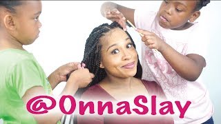 8 and 10 year old girls SLAY my Box Braids  OnnaSlay [upl. by Fionnula]