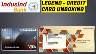 IndusInd Bank Legend Credit Card Application Process via Paisabazaar  Unboxing [upl. by Ezana]