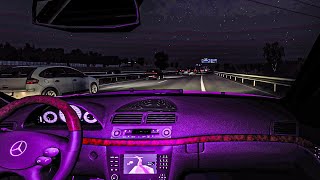 Mercedes Benz SLS AMG 2011 Night Drive  Euro Truck Simulator 2 Car mods  150 [upl. by Drusi555]