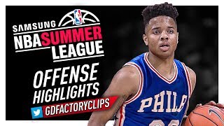 Markelle Fultz 2017 Summer League Offense Highlights  76ers Debut [upl. by Ahsilem]