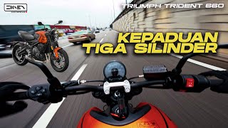 660cc 3 SILINDER PADU BERDESUP LAJU ⚡  Triumph Trident 660 2023 Malaysia 4K [upl. by Arol]