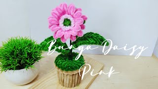 Tutorial Pipe Cleaner 5  Cara Membuat Bunga Daisy dari Kawat Bulu [upl. by Cartie495]