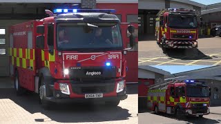 Suffolk Fire amp Rescue Service  Newmarket ErT WrC amp WrL Turnout [upl. by Dikmen]