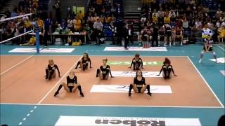 Cheerleaders Bełchatów na meczu Skra  Resovia [upl. by Letch382]