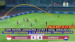 🔴 LIVE TV NASIONAL ● TIMNAS INDONESIA U19 VS KAMBOJA ● PIALA AFF U19 2024 ● Ilustrasi Video amp Skor [upl. by Oibaf]