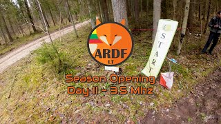 ARDF 2024  Season Opening  Day II  35Mhz  FullRun [upl. by Enomrej]