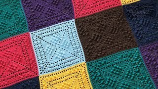 Crochet Sheldon Squared Blanket  EASY  The Crochet Crowd [upl. by Trevar581]