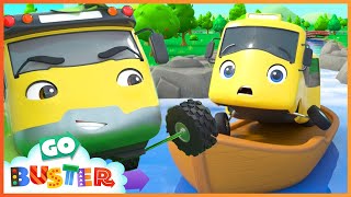 Buster River Rapid Adventure  Go Buster  Bus cartoons amp Kids stories  Kids Video [upl. by Isabelita407]