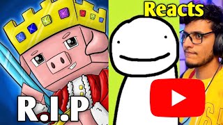 RIP TECHNOBLADE  YouTube Dream Triggered Insaan CritiKal amp YouTubers React  shorts [upl. by Patton]