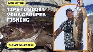 SHORE JIGGING amp HEAVY LURE FISHING DEFEATING the GROUPER Anglers FULL guide 2 [upl. by Rammaj567]