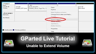 GParted Live Tutorial  Extend Your Drive in Windows [upl. by Macy143]