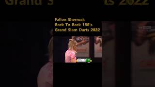 Fallon Sherrock Back To Back 180s Grand Slam Of Darts 2022 [upl. by Yboj]