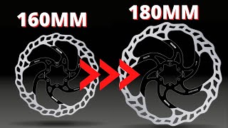 TUTORIAL CÓMO pasar de DISCO DE FRENO DE 160 A 180MM en BICICLETA DE MONTAÑA  ALEXPRESS83 [upl. by Aviva754]