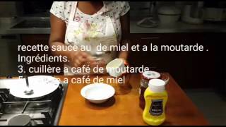 Recette de sauce au miel et a la moutarde [upl. by Nirrol]