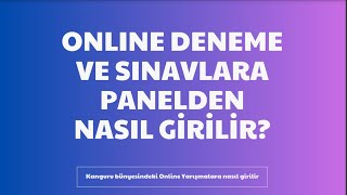 Kanguru Panelden Deneme ve Yarışmalara Giriş [upl. by Niveg]