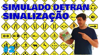 Simulado DETRAN 2020  Placas de Trânsito  Primeira Habilitação e Reciclagem [upl. by Alaikim]