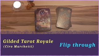 Gilded Tarot Royale Ciro Marchetti  Flip through [upl. by Namzzaj]