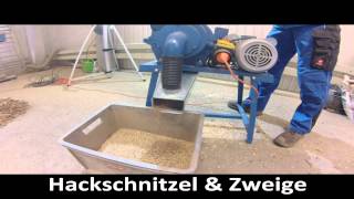 qteck Hammermühle HM158 22 kW 230 V Hammer Mill [upl. by Asilav629]