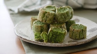 さくほろっ。ざくざく。。抹茶ディアマンクッキー Matcha Diamond Cookies [upl. by Atimed]