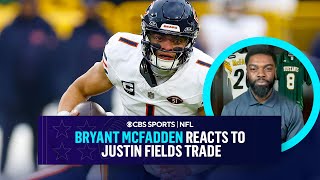 Super Bowl Champion Bryant McFadden reacts to Justin Fields TRADE to Pittsburgh  CBS Sports [upl. by Duer537]