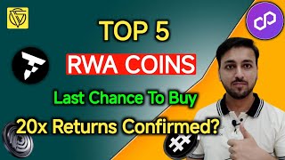 TOP 5 RWA COINS  20x Returns Confirmed 2024 Bull Run  Ondo amp Rsr coin price prediction  Crypto [upl. by Ahtnahc]