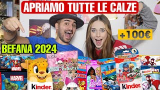 APRIAMO TUTTE LE CALZE DELLA BEFANA 2024 COSTOSO [upl. by Erolyat626]