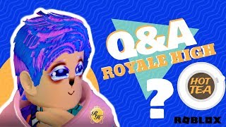 TRADING QUESTIONS ANSWERED  VALENTINES ACCESSORIES TEA SPILL  ROBLOX ROYALE HIGH LEAKS [upl. by Annaeiluj211]