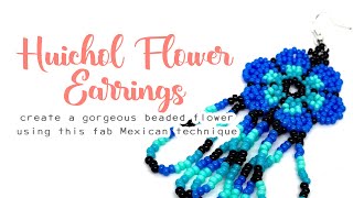 Huichol Flower 🌸 Beading Tutorial [upl. by Berlin940]