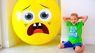 Vlad and Niki play Hide and Seek with balloons  Funny stories for kids [upl. by Orran]